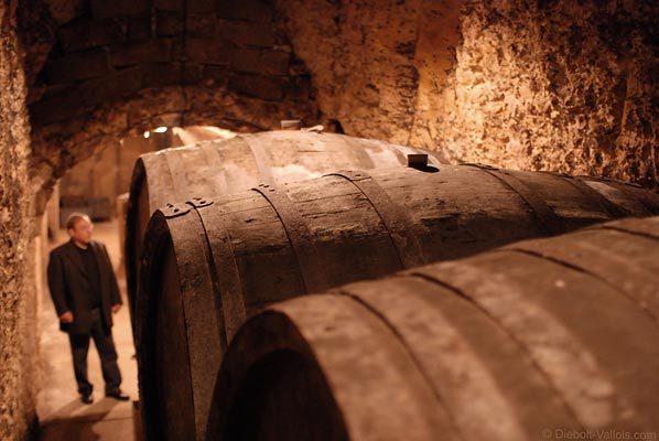 40 hl wooden casks in deep cellar