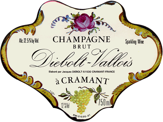 Etiquette Champagne Diebolt-Vallois Prestige